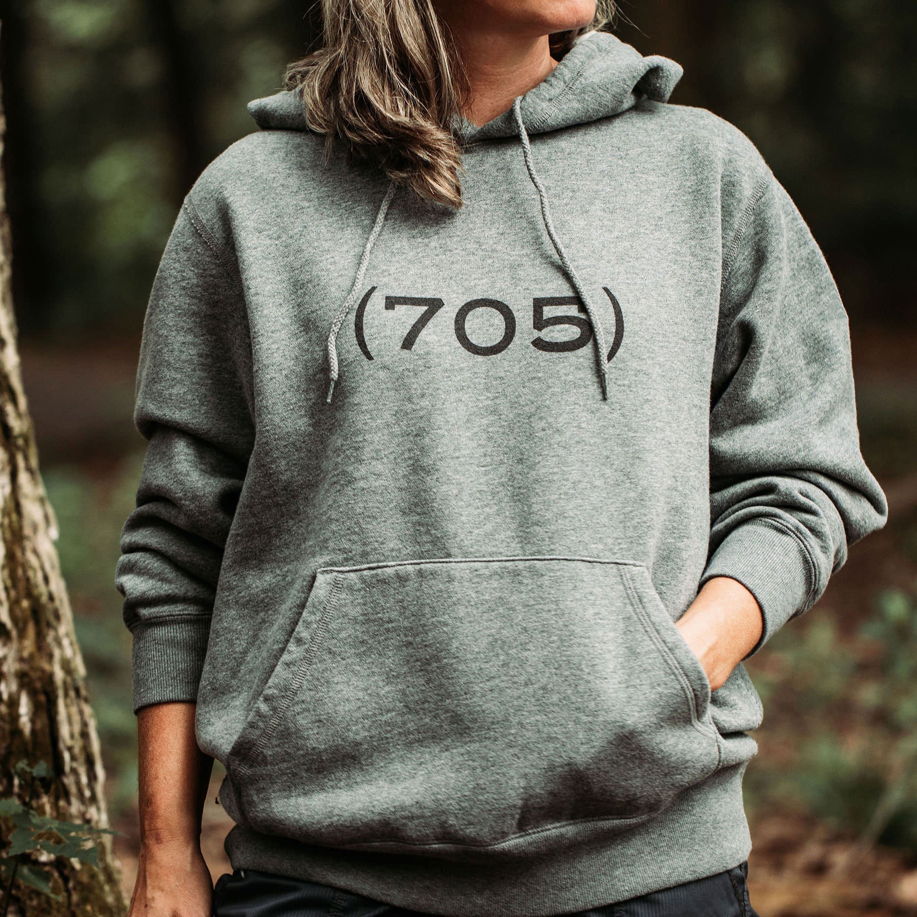 The Mountains Hoodie in Pure Grey – Indi Clothing Co
