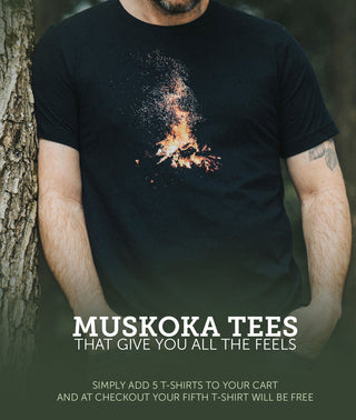 Buy 4 Pure Muskoka T-Shirts And Your Fifth Shirt Is Free